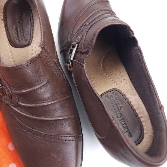 Earth Origin Brown Mary Jane Clogs Sz 7½ - Picture 4 of 11